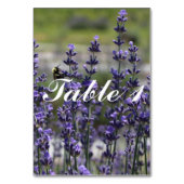 ラベンダー結婚のテーブル番号 テーブルナンバー (正面)