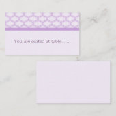 ラベンダー結婚の単なるグラモラスプレイスカード プレイスカード (正面/裏面)