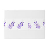 ラベンダー結婚ズ 招待状ベリーバンド (裏面例)