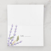 ラベンダー結婚フィールド プレイスカード (内部開封)