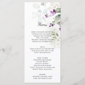 ラベンダー結婚フローラのメニューの緑の背面 メニュー (正面)