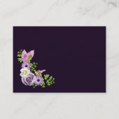 ラベンダー結婚フローラの願い事 エンクロージャーカード (裏面)