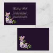 ラベンダー結婚フローラの願い事 エンクロージャーカード (正面/裏面)