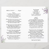 ラベンダー結婚フローラ式計画 (裏面)