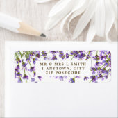 ラベンダー結婚フローラ等差出人住所ラベル ラベル (インサイチュ)