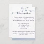 ラベンダー結婚ミントの情報挿入 エンクロージャーカード (正面/裏面)