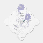 ラベンダー結婚式の引き出物ボックスに芽生えるロマンス フェイバーボックス (折り畳みなし)