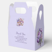 ラベンダー結婚式の引き出物箱 フェイバーボックス (オープン)