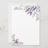 ラベンダー結婚式招待状 招待状 (裏面)