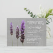 ラベンダー結婚式招待状 招待状 (スタンド正面)