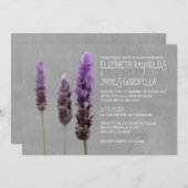ラベンダー結婚式招待状 招待状 (正面/裏面)
