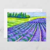 ラベンダー絵画畑 ポストカード (正面/裏面)