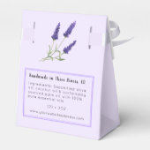 ラベンダー職人せっけん手作り製品愛用ボックス フェイバーボックス (裏面サイド)