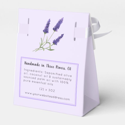 ラベンダー職人せっけん手作り製品愛用ボックス フェイバーボックス (裏面サイド)