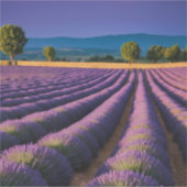 ラベンダー自然アウトドア景観穏やかな平和 シール (正面)