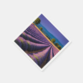 ラベンダー自然アウトドア景観穏やかな平和 スタンダードカクテルナプキン (角)