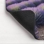 ラベンダー自然アウトドア景観穏やかな平和 マウスパッド (コーナー)