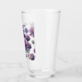 ラベンダー色アストラアンティアガラス タンブラーグラス (左)