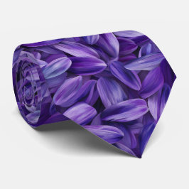 ラベンダー花びら模様 ネクタイ