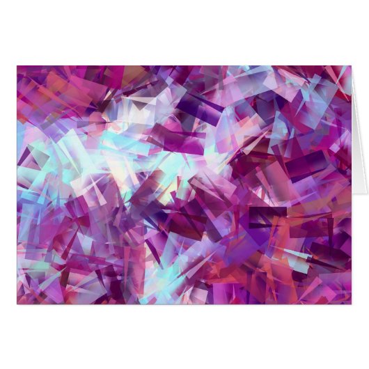 ラベンダー花グリーティングカード (正面横)