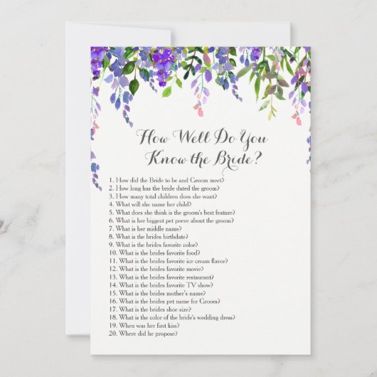 ラベンダー花嫁をどれくらい知ってる？ (正面)