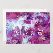 ラベンダー花招待状 (正面/裏面)