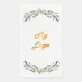 ラベンダー花模様のロゴ (正面)