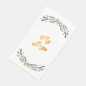 ラベンダー花模様のロゴ (コーナー)