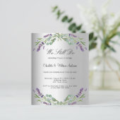 ラベンダー花模様シルバー予算の結婚誓い更新 (スタンド正面)