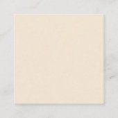 ラベンダー花模様ベージュQRコードウェディングRSVP エンクロージャーカード (裏面)