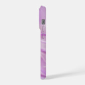 ラベンダー花紫 iPhoneケース (左側面)