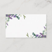 ラベンダー花BridesmaidありがとうエンクロージャCa エンクロージャーカード (裏面)