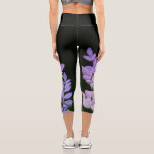 ラベンダー葉にモリンガ カプリレギンス (裏面)