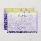 ラベンダー葬サンキューカード |記念カード サンキューカード (正面/裏面)