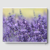 ラベンダー葬儀ゲストブック | 愛情に満ちた思い出で ゲストブック (裏面)