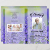 ラベンダー葬儀テンプレート (正面/裏面)