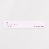 ラベンダー薄手キャンドルタンパー防止シール ラベル (デザイン1)