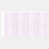 ラベンダー薄手キャンドルタンパー防止シール ラベル (シート)