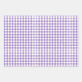 ラベンダー薄紫と紫 ラッピングペーパーシート (正面3)