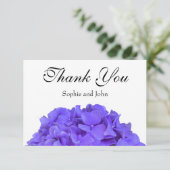ラベンダー薄紫紫紫紫紫陽花 サンキューカード (スタンド正面)