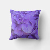 ラベンダー薄紫紫色アジサイ紫色の花 アウトドアクッション (裏面)