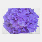 ラベンダー薄紫紫色アジサイ紫色の花 キッチンタオル (横)