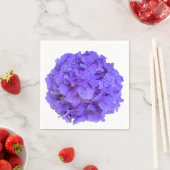 ラベンダー薄紫紫色アジサイ紫色の花 スタンダードカクテルナプキン (インサイチュ)