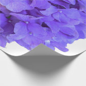 ラベンダー薄紫紫色アジサイ紫色の花 ラッピングペーパー (角)
