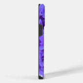 ラベンダー薄紫紫色アジサイ紫色の花 iPhoneケース (右側面)