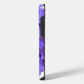 ラベンダー薄紫紫色アジサイ紫色の花 iPhoneケース (左側面)