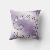 ラベンダー虹色フローラ渦巻き クッション (裏面)