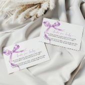 ラベンダー製のエンクロージャカード用ベビーのボウブック エンクロージャーカード