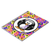 ラベンダー認識度リボンペンギン ノートブック (左側)