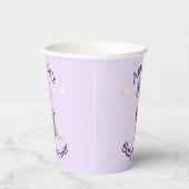ラベンダー赤ちゃんお披露目会 スウィート リトル ワン 紙コップ (右)